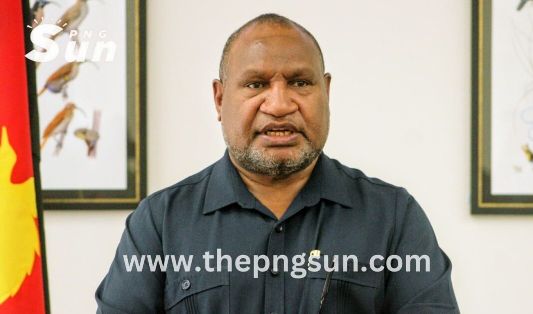 Post image of PNG Prime Minister James Marape.