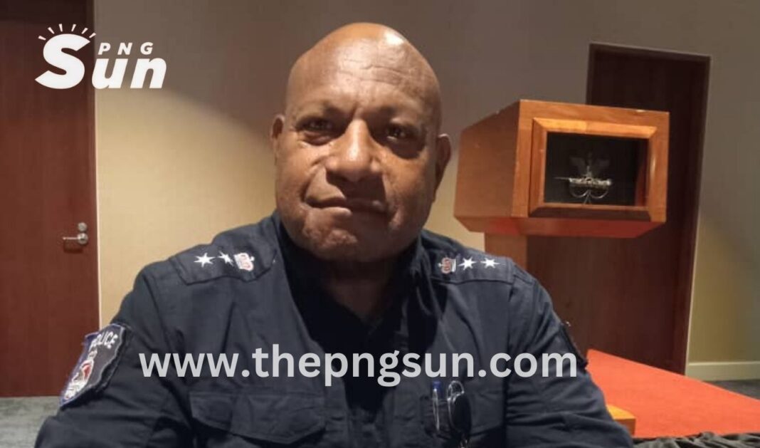 ACP Tondop urging the general public of Wapenamanda and other parts of the Upper Highlands to report any form of crimes to the Police Force.