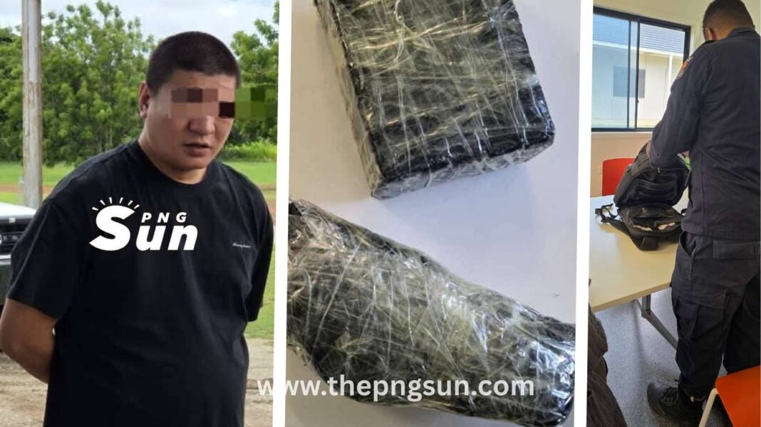 The Chinese national and his pack of gold