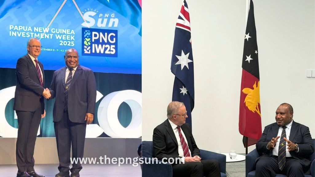 Australia PM Anthony Albanese and his PNG counterpart James Marape
